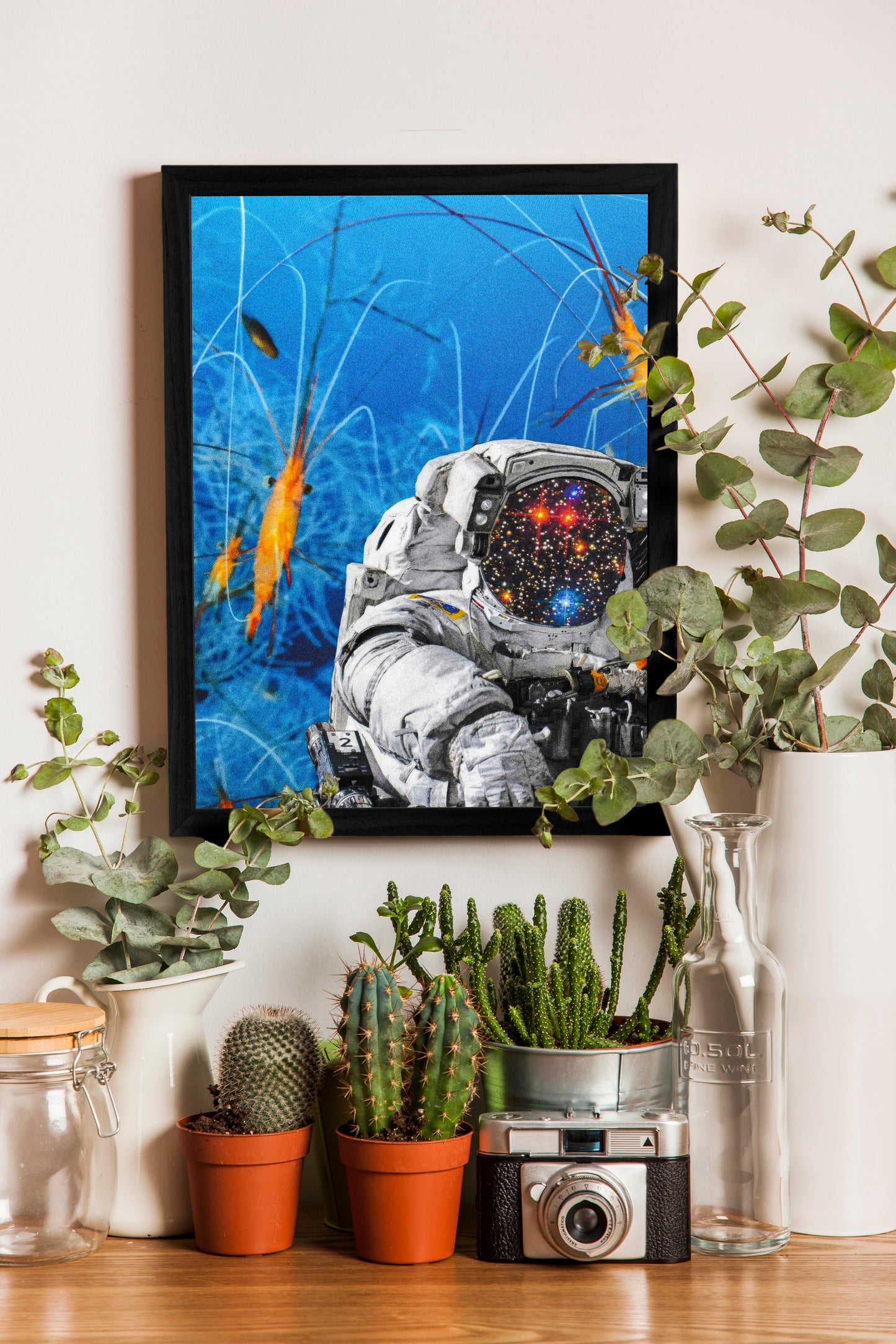 'Space Shrimp' Print | Artists Eyes Collage 15/15